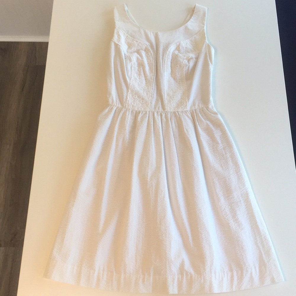 Lilly Pulitzer White Cotton Eyelet Dress